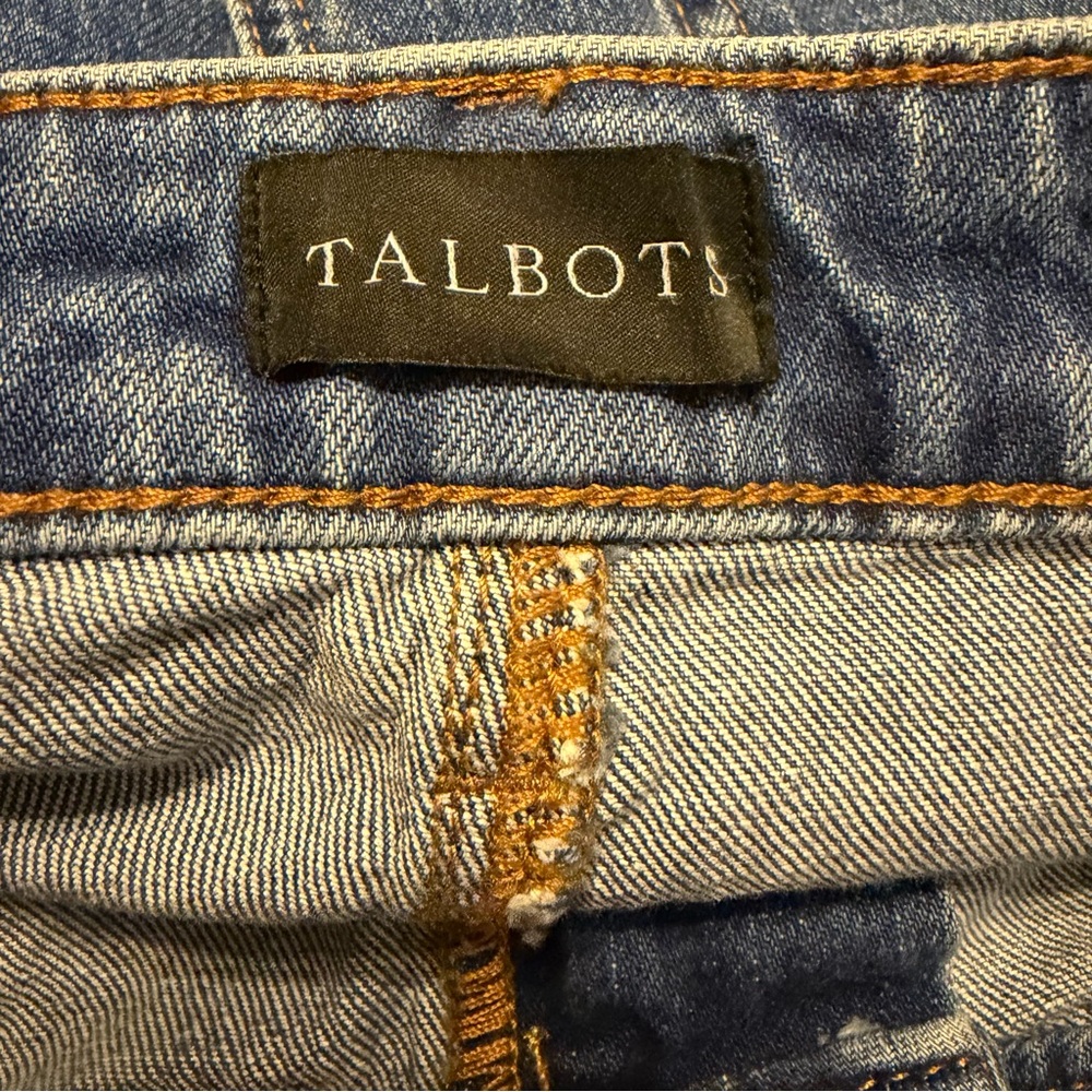 TALBOTS WIDE LEG CROP JEANS - HOFFMAN WASH - SIZE 16 - Picture 7 of 9